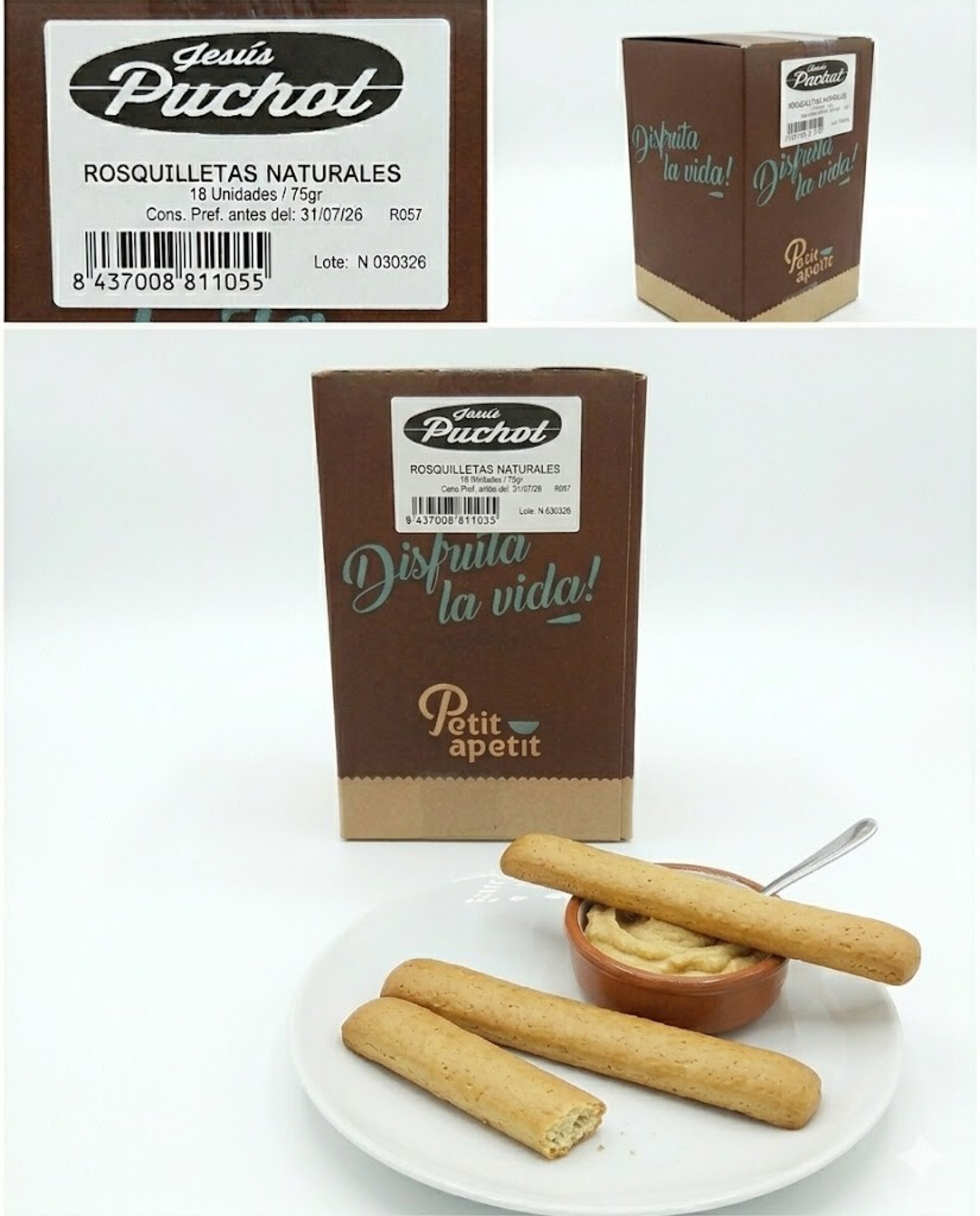 Rosquilletas Naturales   HORNO ARTESANAL- Pack 18 Unidades (75g) - 4