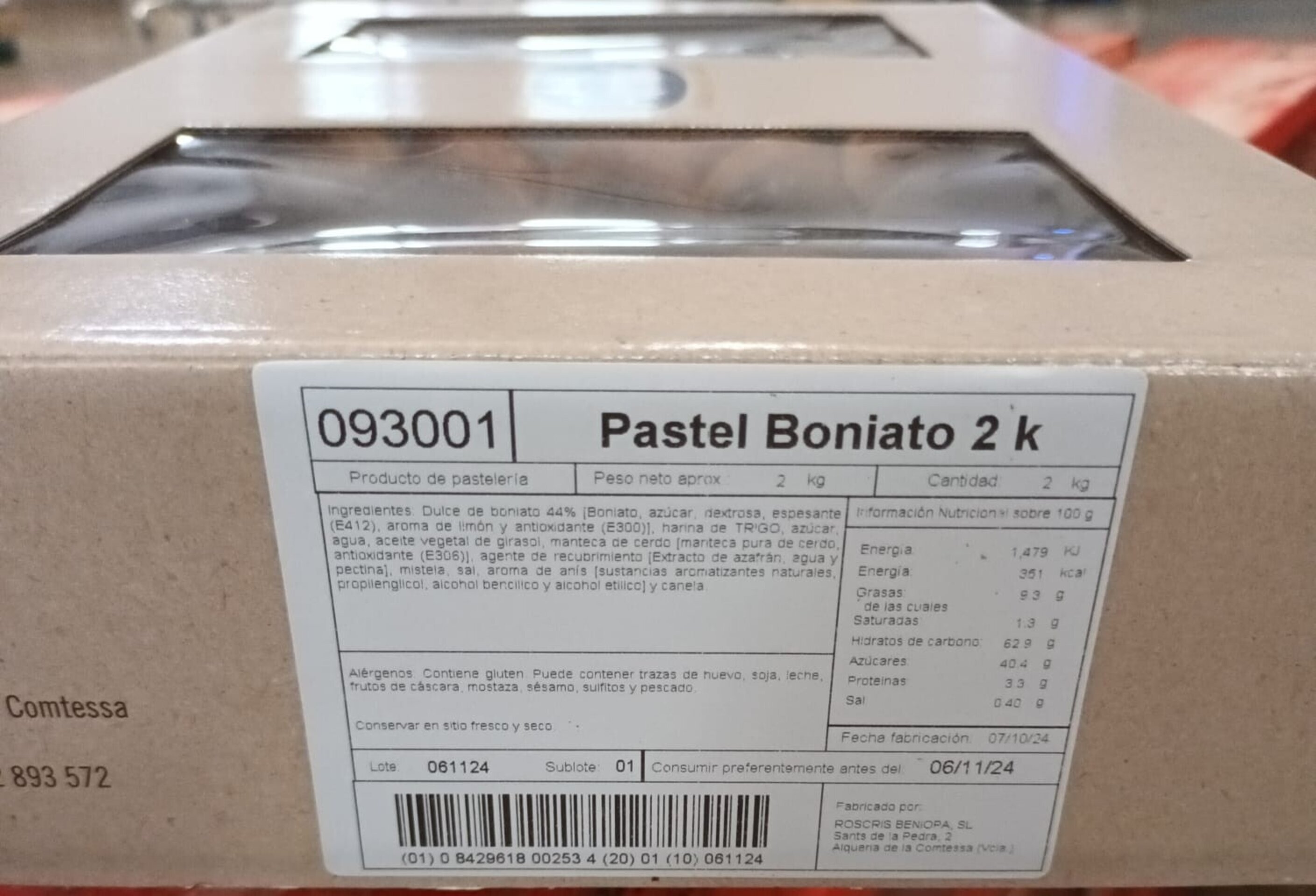 "Empanadillas boniato caja de 2 kilos de autenticas empanadillas caseras - 2