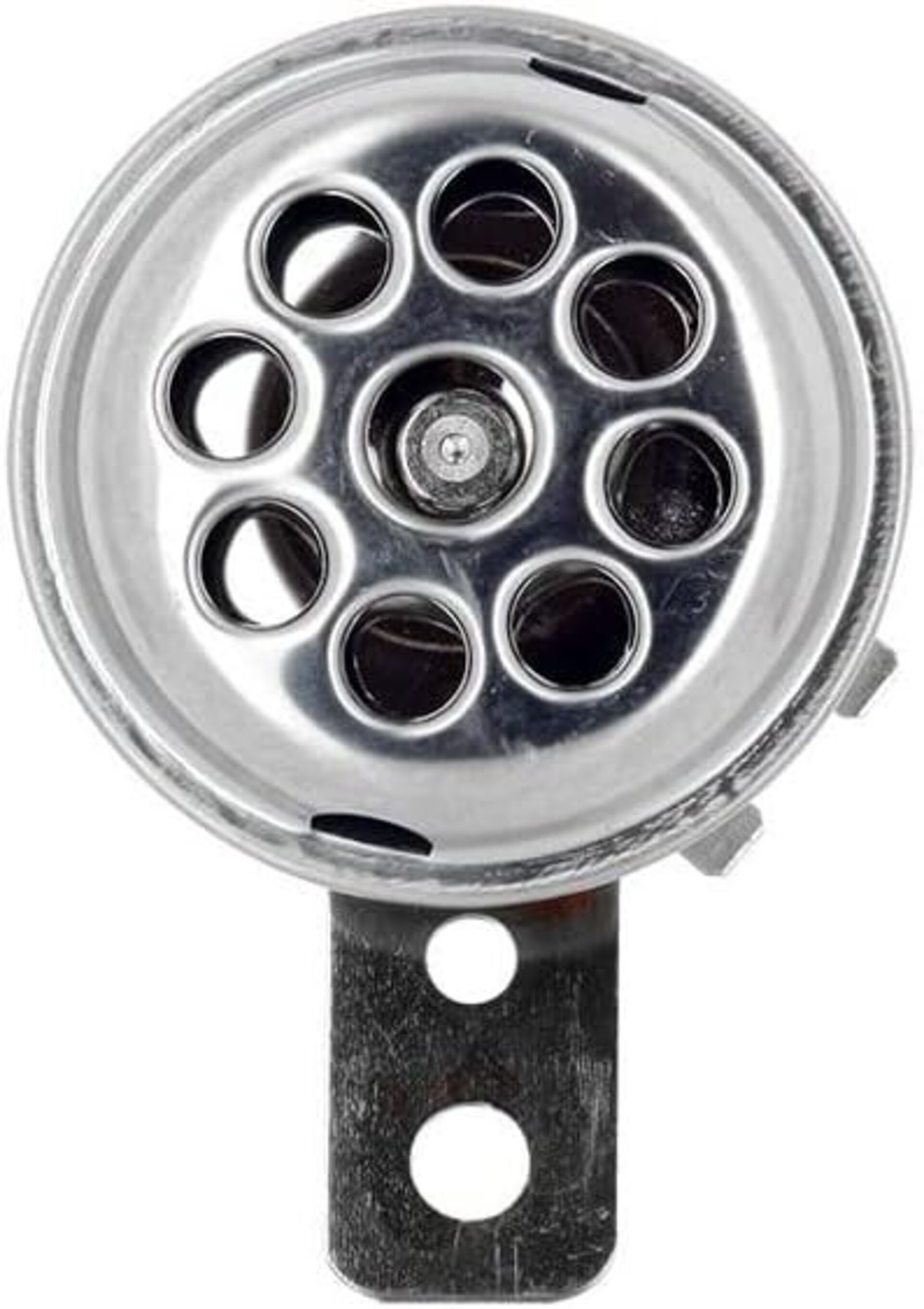 Bocinas bocina cromo plata metal 12v 66mm 105 db ciclomotore moto vintage N - 3
