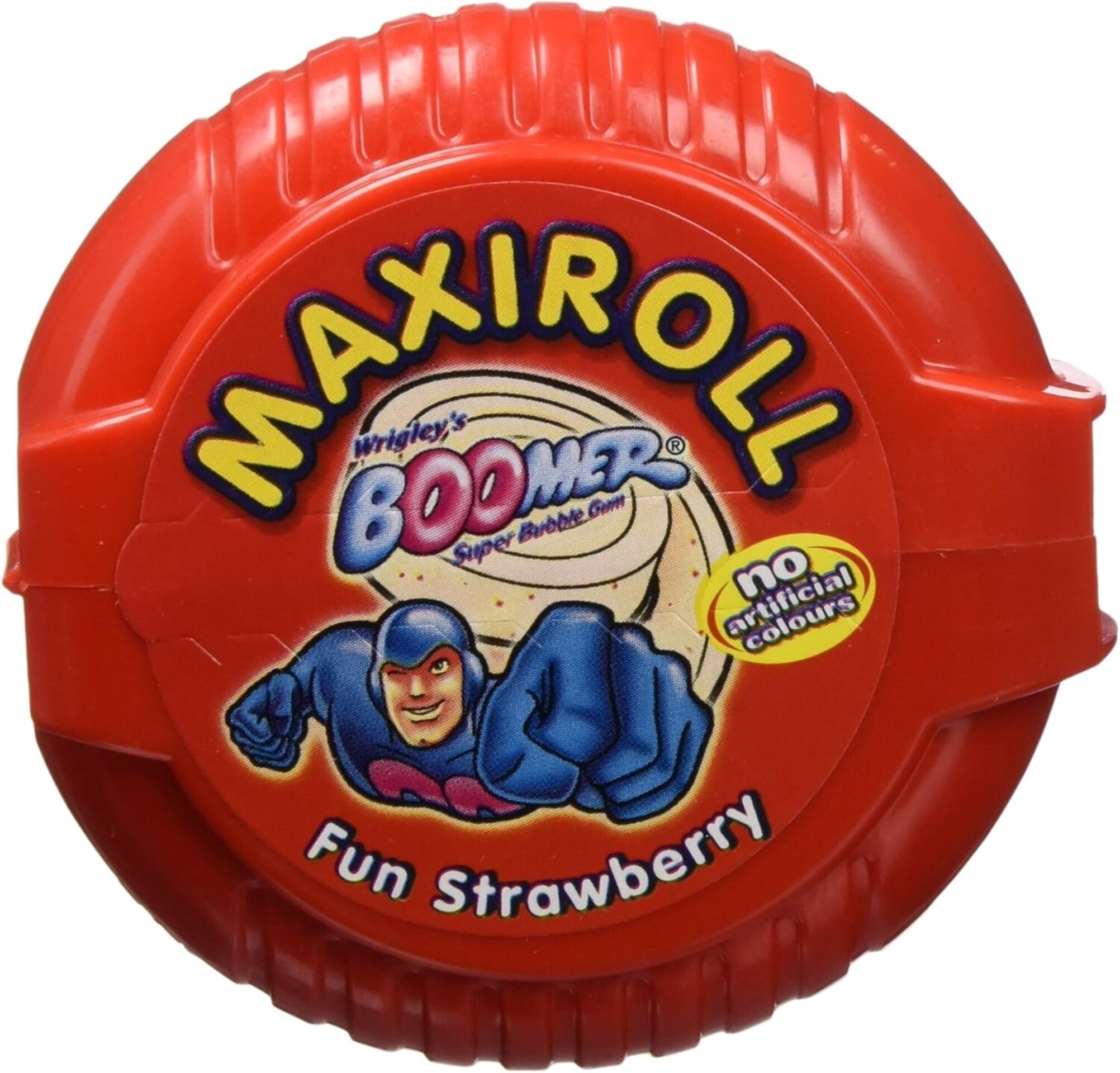 BOOMER Maxiroll Fresa CAJA 12uds - Maxi Rollo con aroma a Fresa - Paquete de 12 - 3