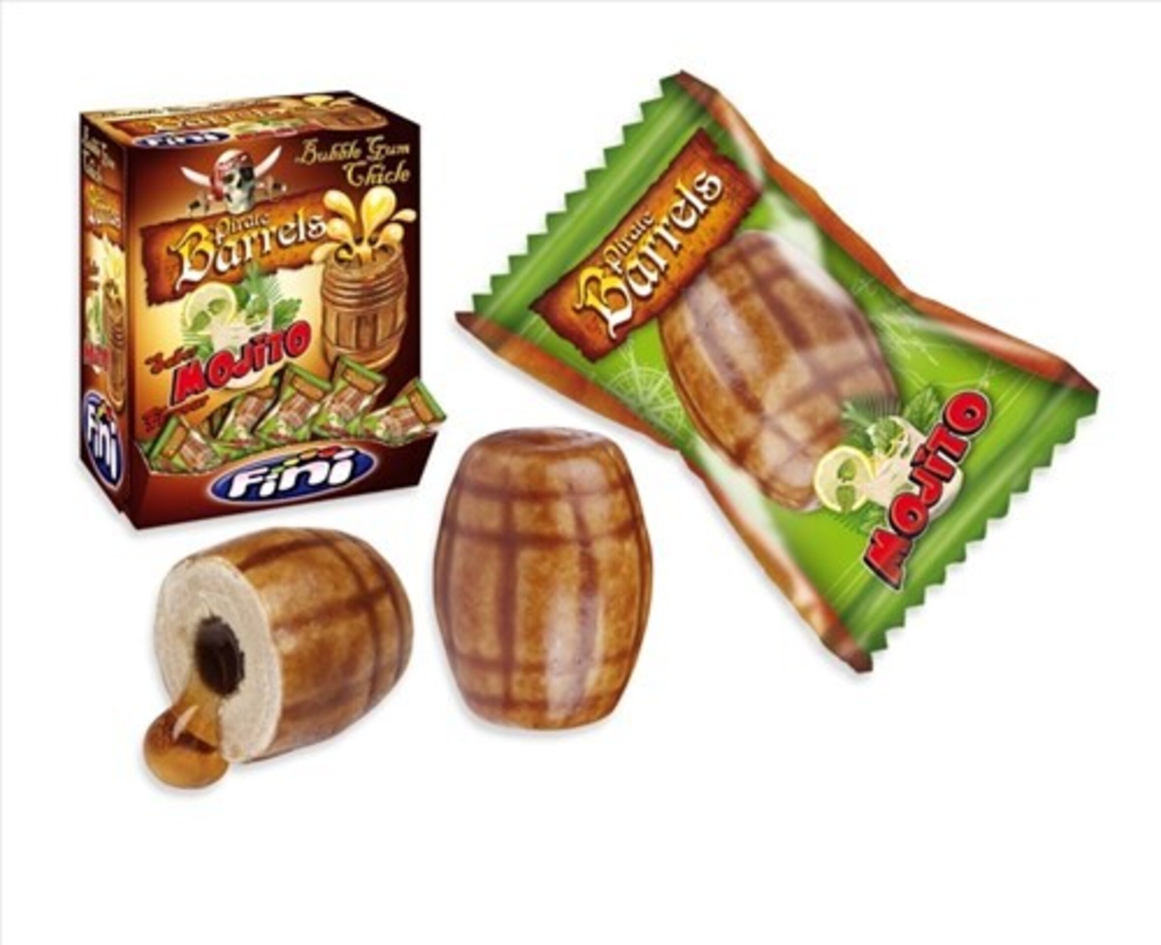 Chicles Barriles Pirata Caja de 200 Unidades -  N / ¡Delicioso sabor y diversión - 2