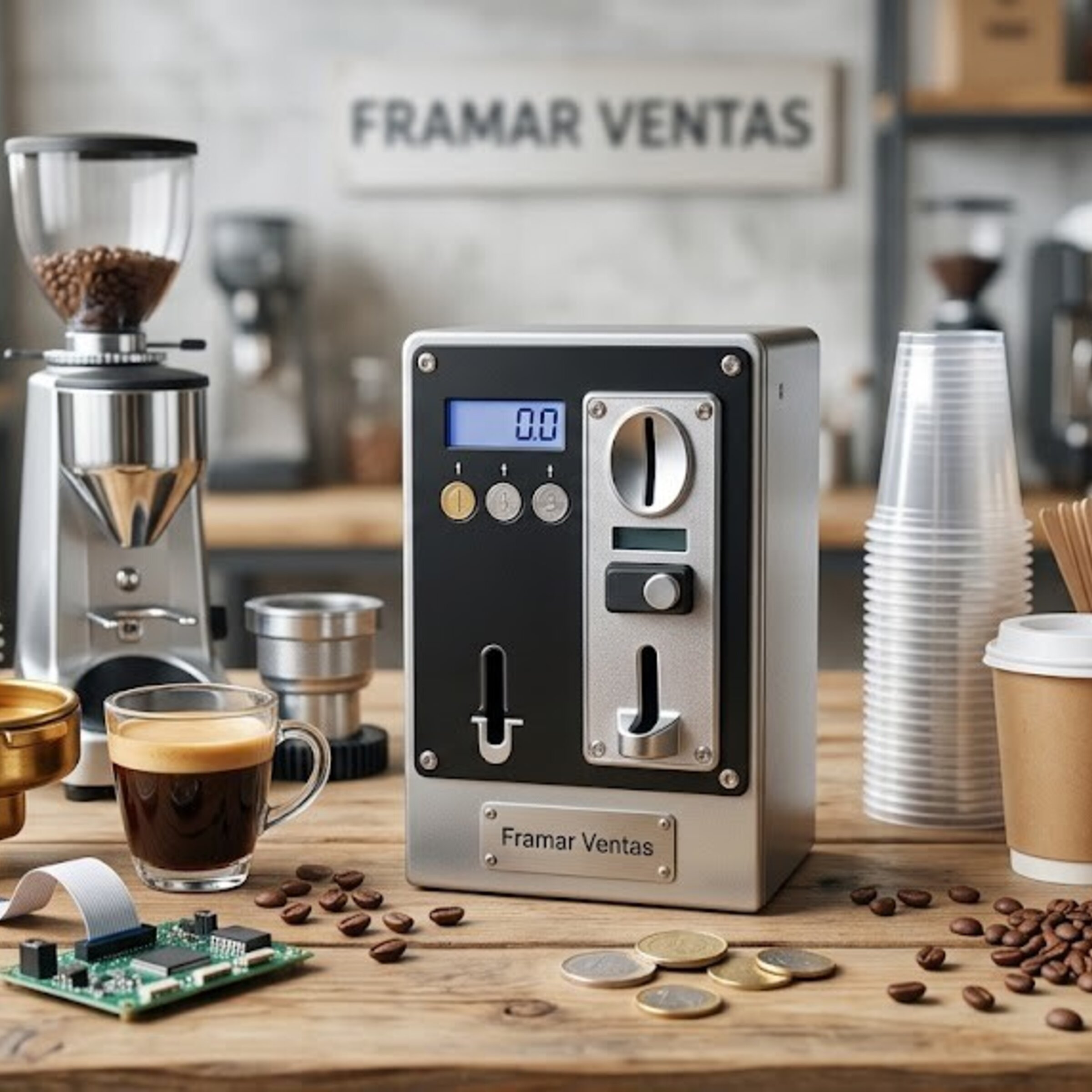 Repuestos Vending: Café, Monederos y Más